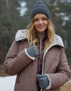 Зимняя куртка Limo Lady 3379 - Светло-коричневый - без меха