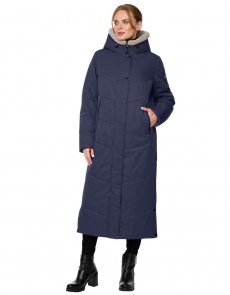Зимнее пальто Limo Lady 3381 - темно-синий - без меха