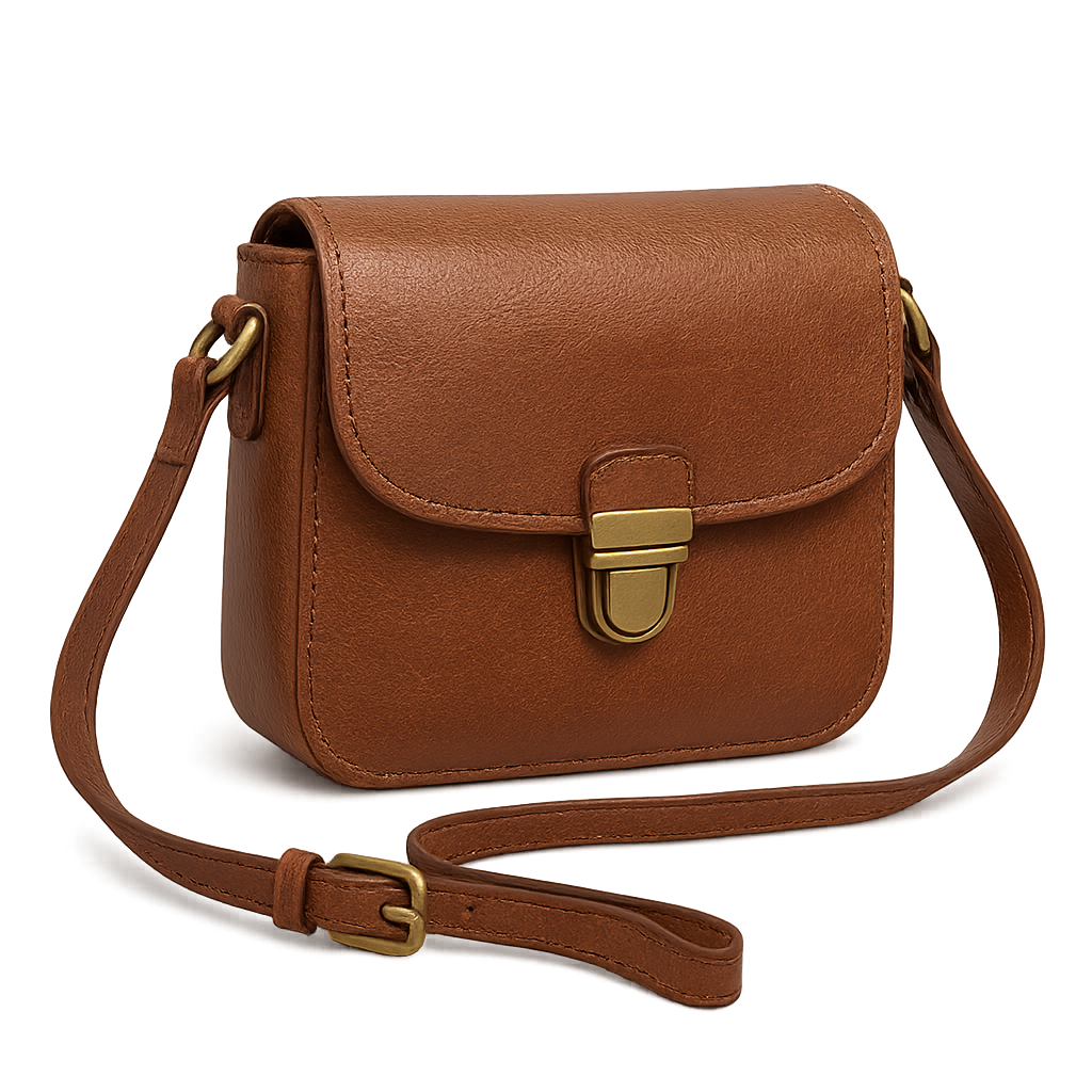 Сумка кросс-боди коричневая